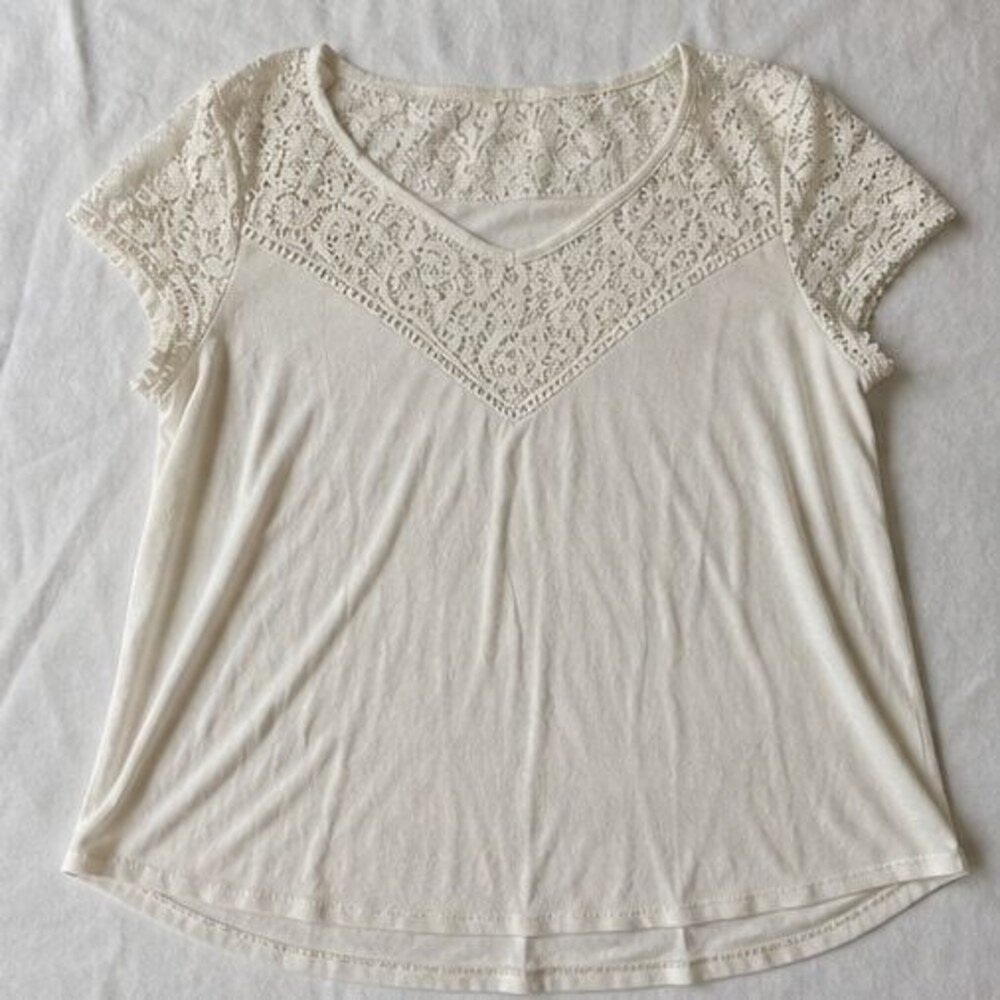 Cream Button Blouse